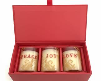 Fringe Studio Holiday Words Candle Set