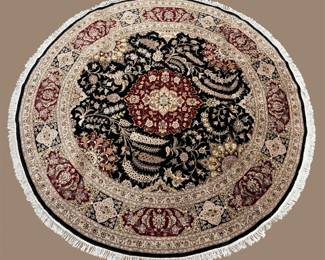 Round Tabriz original 100% wool