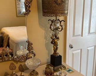 Hollywood regency lamp by Shetland Lamps