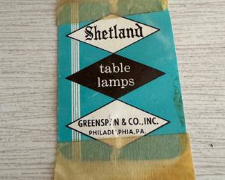 Hollywood regency lamp by Shetland Lamps