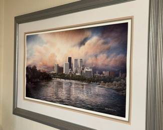 Framed Waterfront Cityscape