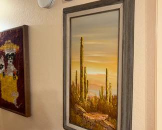 Framed Cactus Landscape