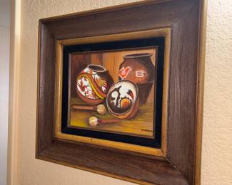 Framed Decorative Pottery Art
