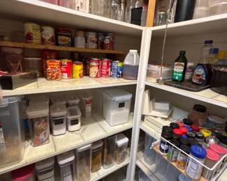 Pantry Shelves And Storage Jars