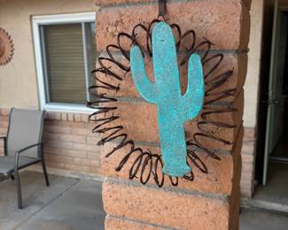 Cactus And Sun Wall Accent