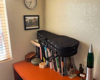Music Books And Instrument Case