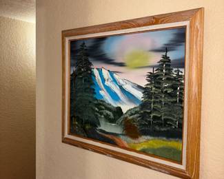 Framed Mountain Landscape