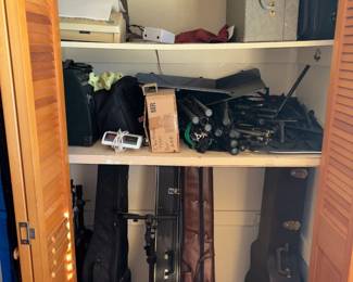 Instrument Cases In Closet