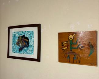 Paired Figure And Animal Wall Art