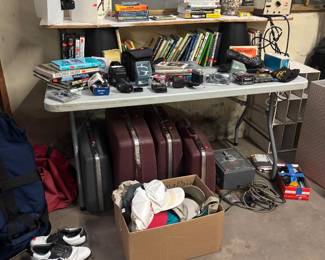 GOLF BOOKS, VINTAGE LUGGAGE