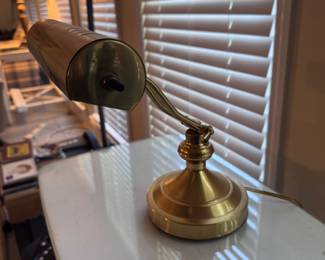 Vintage brass desk/piano lamp 