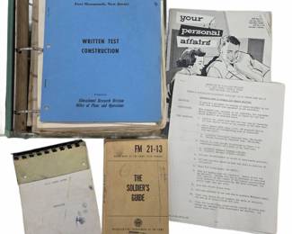 	US Army Training Manuals & Aviation School Papers