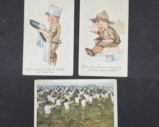 	Early 1900s Comic & Military Postcards