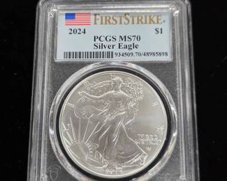 	2024 PCGS MS70 First Strike Silver Eagle $1