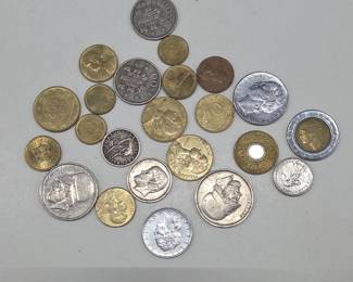 Foreign Coins Italy Portugal Spain Greece