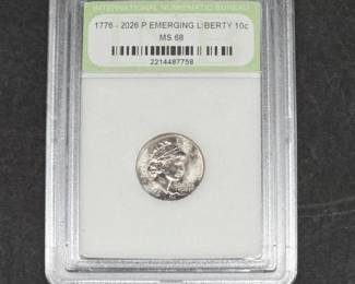 1776-2026 P Emerging Liberty 10 cent
