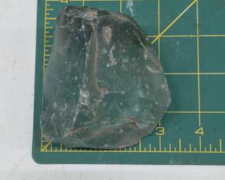 	Green Glass Slag Rock Raw Mineral Specimen