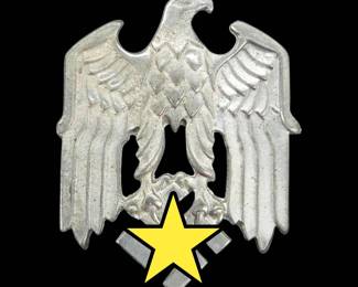 	WWII German Third Reich Eagle Cap Badge