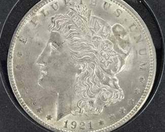 1921 Morgan Silver Dollar Coin