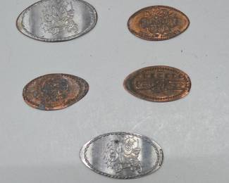 Pressed Souvenir Pennies Disney & More