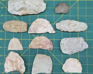	Native American Flint Stone Tools & Fragments