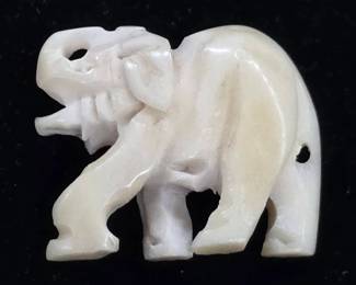 	Antique Ivory Carved Elephant