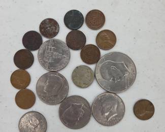 US Coins Including Half Dollars & Cents