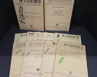 US Army Camera & Surveillance Manuals 1950s-1960s