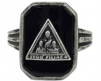 Sterling Masonic Jobs Daughters Iyob Filae Ring