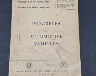 1956 Army Air Force Manual: Automotive Vehicles