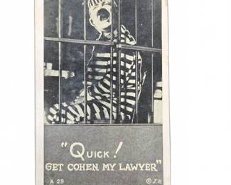 	Comic "Quick! Get Cohen My Lawyer" Postcard