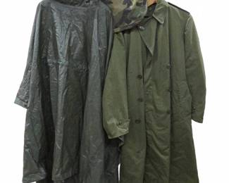 	Military Overcoat, Poncho & Camouflage Medical Bag
