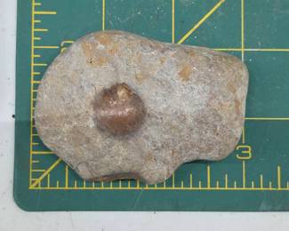 	Native American Cupstone Pitted Stone Artifact
