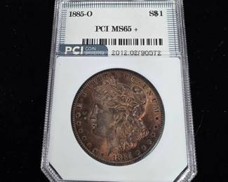 	1885-O Morgan Dollar PCI MS65+