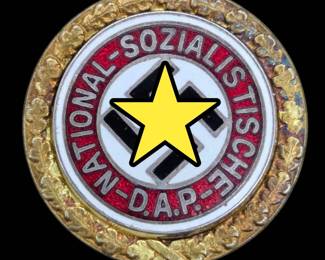 WWII German NSDAP Golden Party Badge