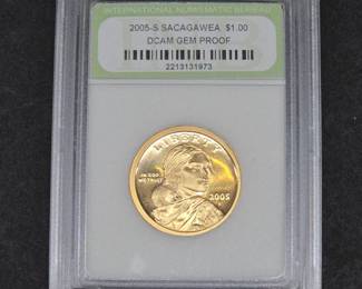 2005-S Sacagawea $1 DCAM Gem Proof Coin
