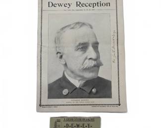 King's Views Dewey Reception 1899 Program & Ticket