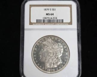 1879 S Morgan Silver Dollar NGC MS64