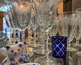 Libby Rock Sharpe Crystal stemware
