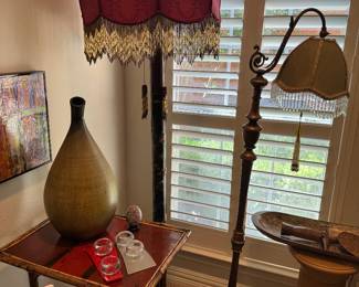 Antique Floor Lamps all throught the house