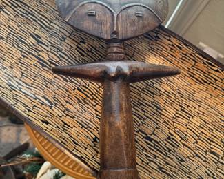 African artwork, wooden fertility doll