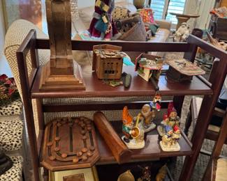 Victorian Spelling Board, Goebel Figurines, Cuckoo Clocks made in Germay