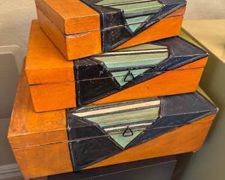 Set of 3 decorative boxes