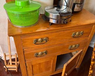 Antique Dry Sink Small Kitchen Appliance