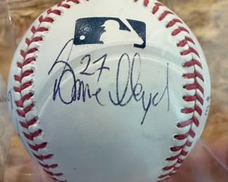 New York Yankees Signed Baseballs/ Jesse Barfield, Patrick Kelly, Charlie Hayes, Oscar Gamble, Jack Jackal. 