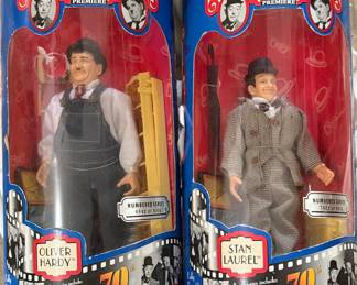 Laurel and Hardy dolls