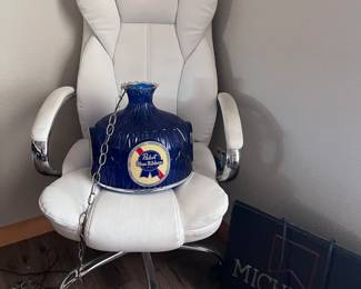 Office Chair And Decorative Jug