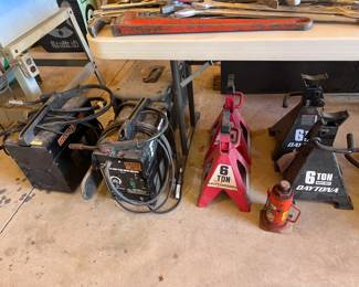 Jack Stands And Bottle Jack