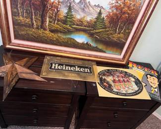 Drawer Cabinets And Decorative Signs