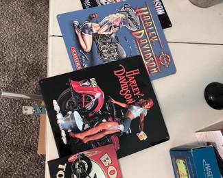 Motorcycle Themed Signs